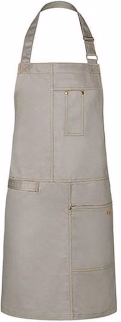 Karlowsky Urban Casual Style Bib Apron in Pale Grey – 1