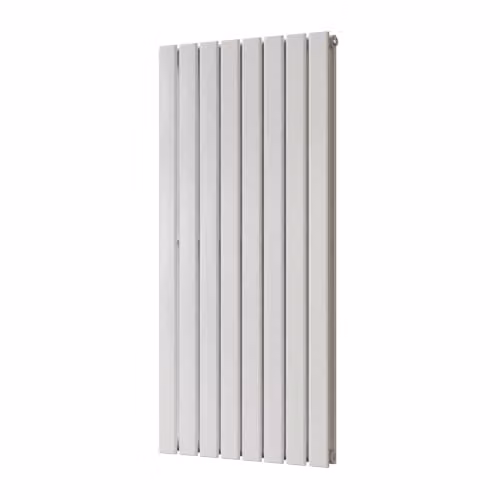 UK Radiators Typhoon White Flat Tube Vertical Designer Radiator H 120 cm x W 54.4 cm – 1