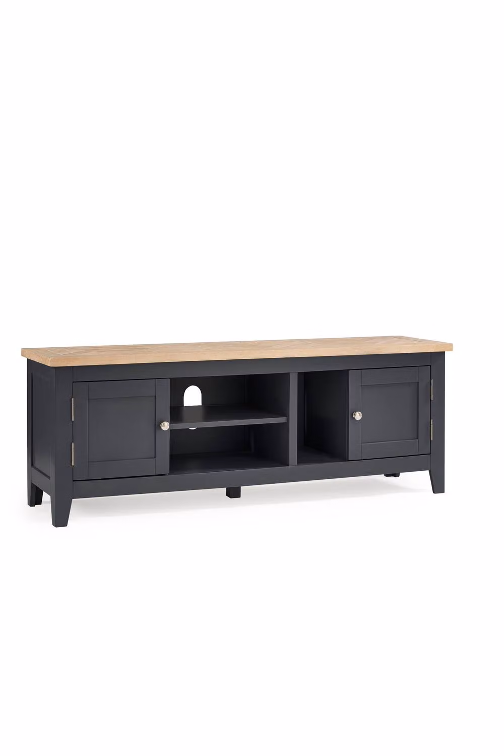 Julian Bowen Bordeaux Grey and Oak Wood TV Unit W/D/H: 150.0 x 40.0 x 62.0 cm – 6