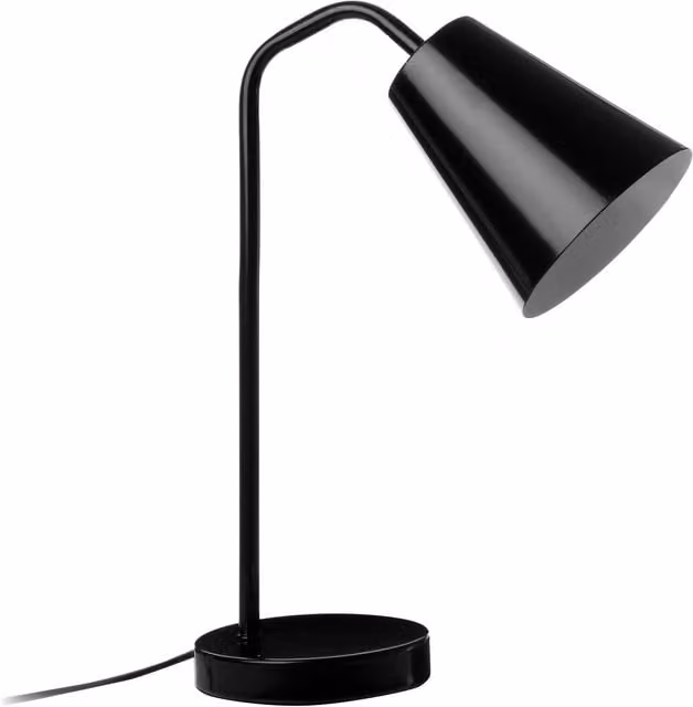 Maison by Premier Shaina Adjustable Modern Black Metal Desk Lamp
