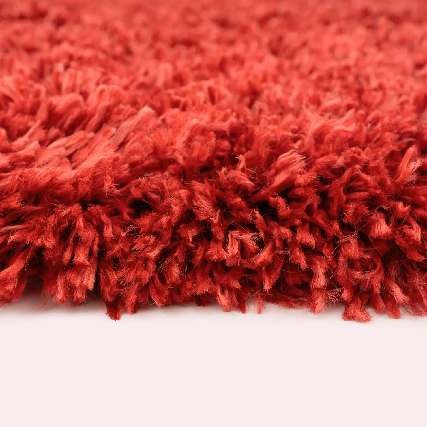 Kukoon Extra Large Fluffy Shaggy Soft Living Room Area Rug in Red, W: 240 cm, D: 330 cm – 3