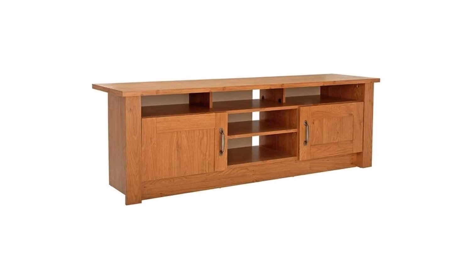 Ohio TV Unit Oak Effect Media Storage Cabinet in Brown, W: 150 cm, H: 49.8 cm, D: 39.5 cm