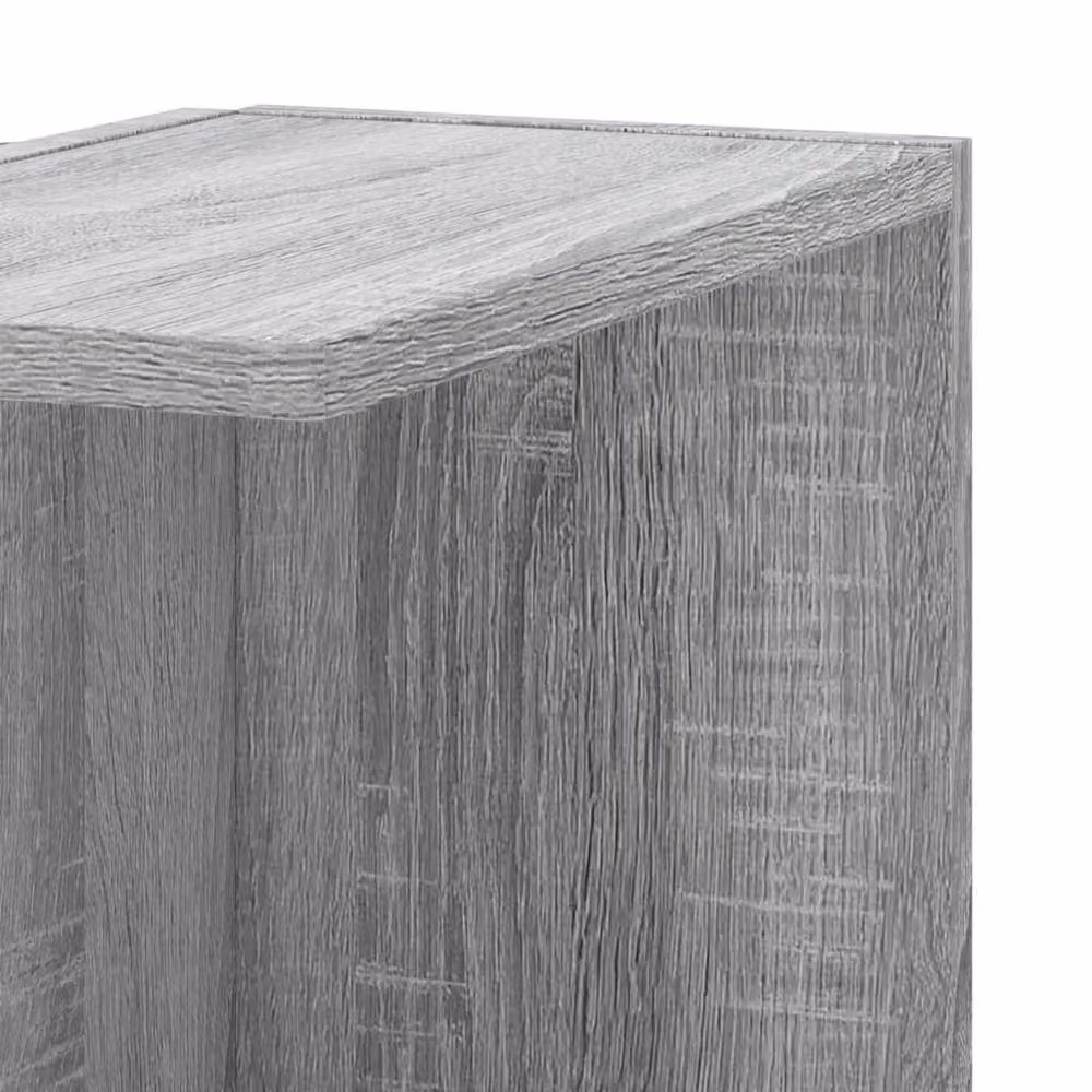 Berkfield Home Wall Mounted Corner Shelf in Grey Sonoma, W/D/H: 36.5 x 36.5 x 140 cm – 3