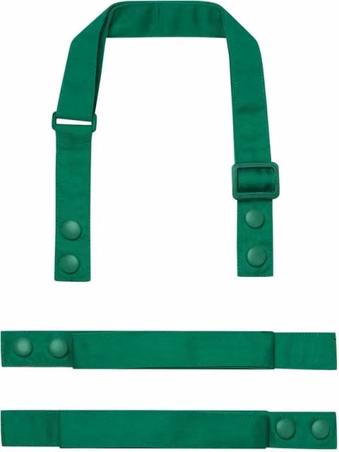Premier Swap & Pop Customizable Adult Apron Straps in Green Cotton