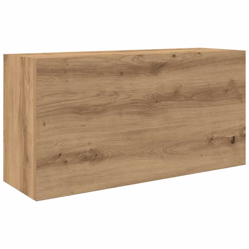Berkfield Home Artisan Oak Bathroom Wall Cabinet, Brown, W: 80 cm, D: 25 cm, H: 40 cm – 2