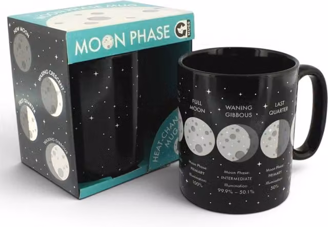 Ginger Fox Moon Phase Heat Change Ceramic Mug in Black and Multicolour – 3