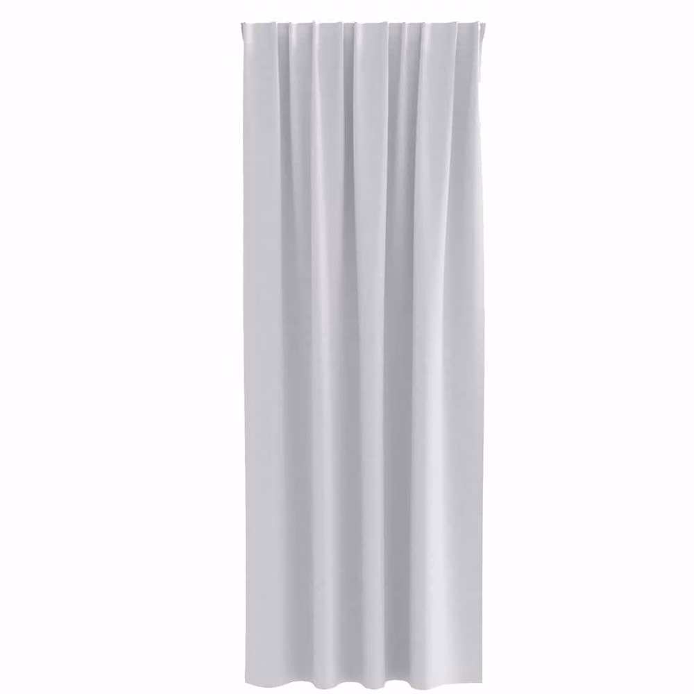 Berkfield Home Blackout Fabric Curtains, 2 Pack, Pale Grey, W: 140 cm, H: 260 cm – 2