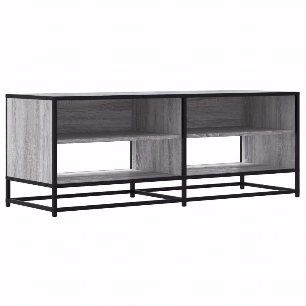 Berkfield Home Grey Sonoma TV Cabinet in Engineered Wood and Metal, W/D/H: 120.5 x 40 x 46 cm – 2