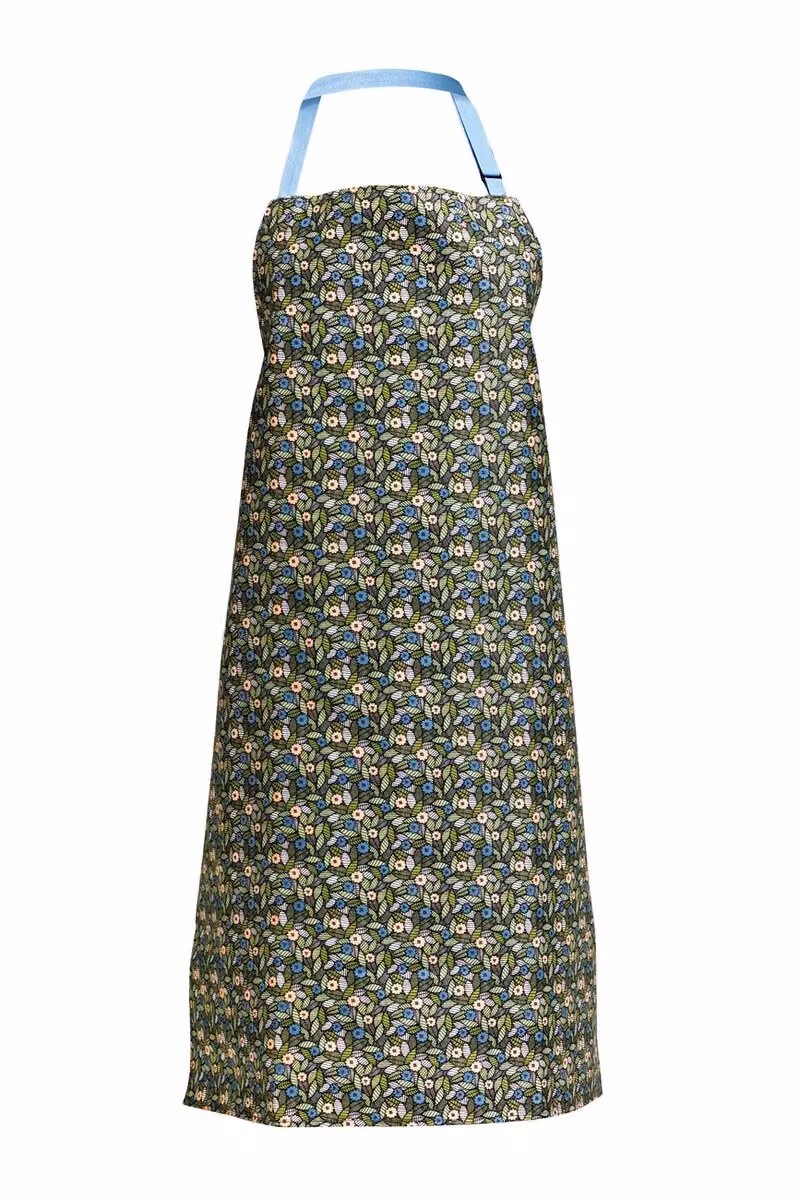 Orsina Finchwood Cotton Gardening Apron with Protective PU Coating in Blue and Multicolour – 3
