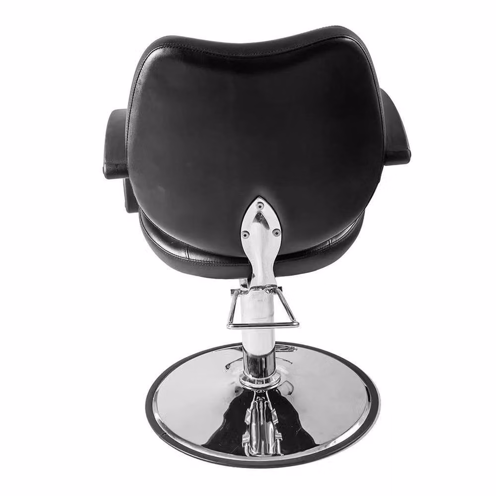 EONLION Black Adjustable Hydraulic Salon Barber Chair with Armrests – 4