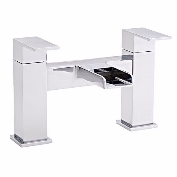 Kartell Phase Two Handle Chrome Brass Countertop Bathtub Tap