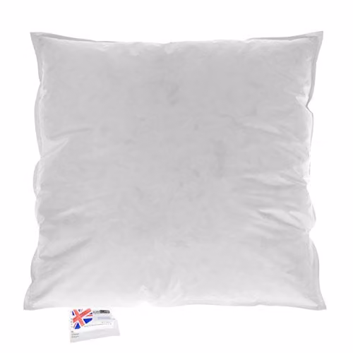 Homescapes Goose Feather and Down Cushion Pad, White, W/D/H: 65 x 65 x 65 cm