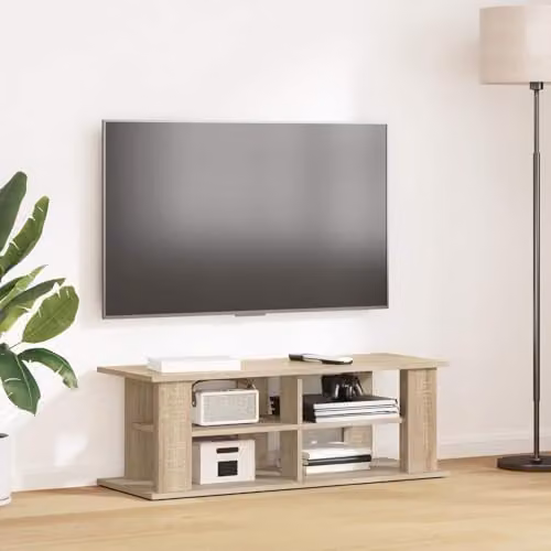vidaXL Modern TV Stand in Sonoma Oak, W/D/H: 96 x 35 x 33.5 cm – 2
