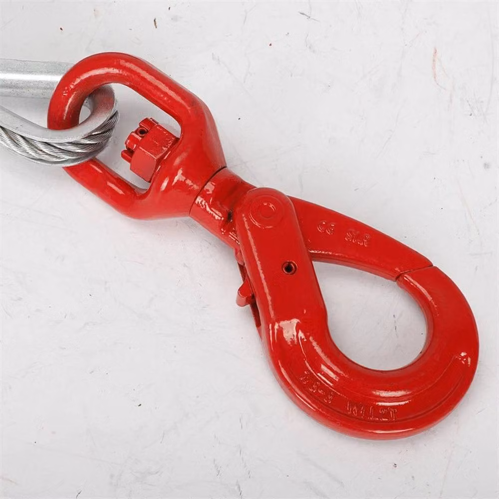 NESTLUNE Silver Galvanised Steel Wire Rope Cable with Sling Hook Rigging Recovery – 3