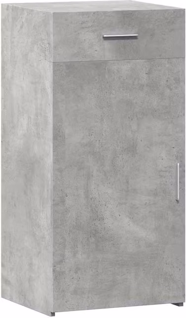 Berkfield Home Sideboard in Concrete Grey, MDF, W/D/H: 45 x 42.5 x 93 cm