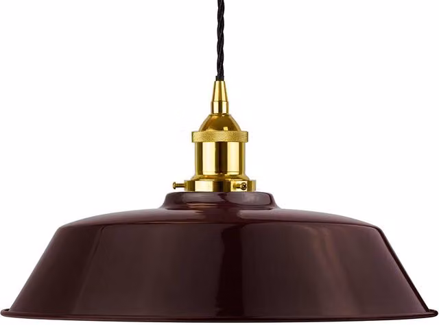 SE Home Chancery Pendant Light in Burgundy Red, Gold and Black