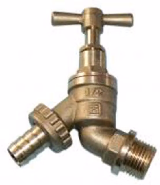 McAlpine Brass HU Bibtap 3/4 inch in Gold
