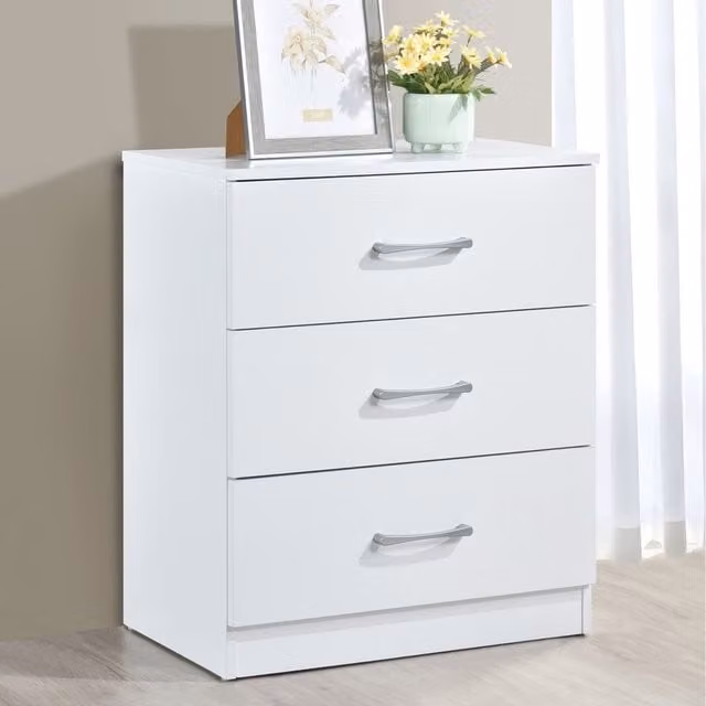 Swish Furniture Highbury 3 Drawer Chest in White