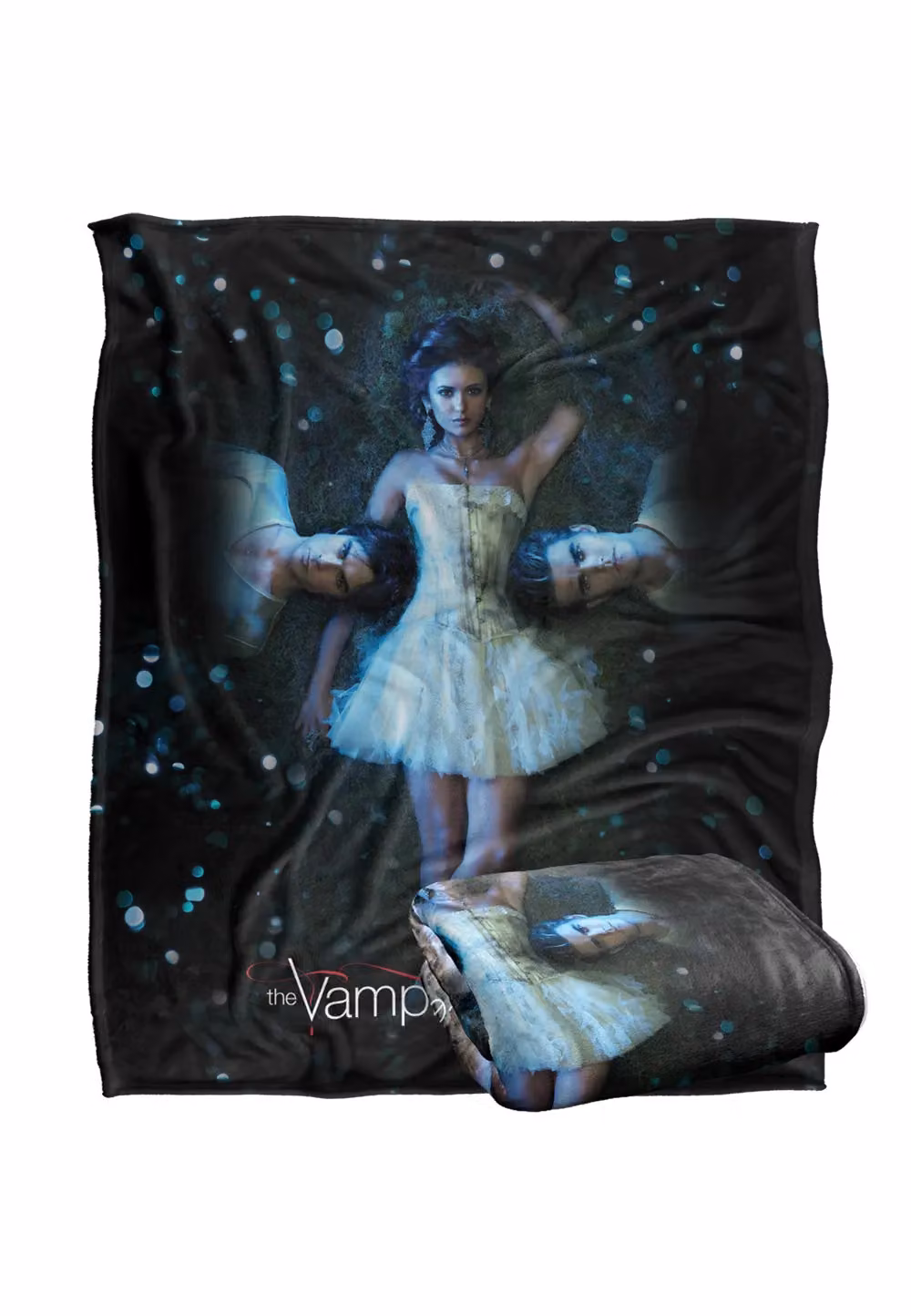 Warner Brothers Vampire Diaries Silky Touch Super Soft Throw Blanket in White, W: 152 cm, D: 127 cm – 2
