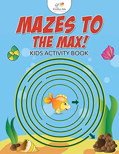 Kreative Kids Mazes to the Max! Kids Activity Book, Multicolour
