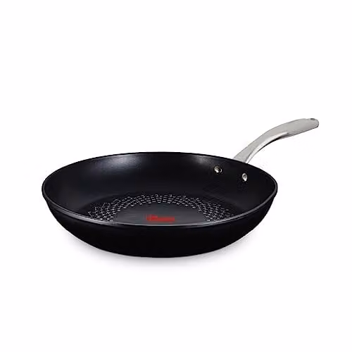 Tower T900303 SmartStart Ultra Forged 32cm Aluminium Non-Stick Frying Pan, Black, Induction Compatible and Oven Safe – 1