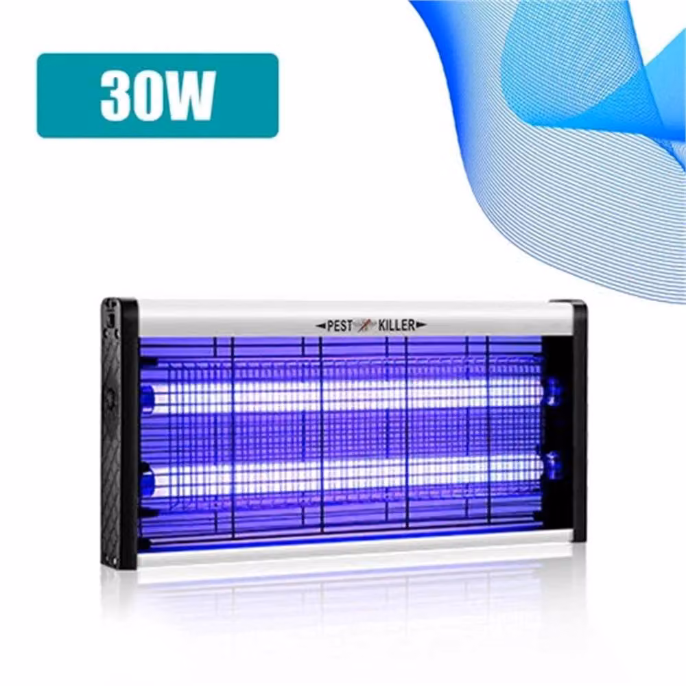 NESTLUNE 30W Electric Bug Zapper and UV LED Mosquito Trap, White, W: 100 cm, H: 50 cm, D: 50 cm – 2