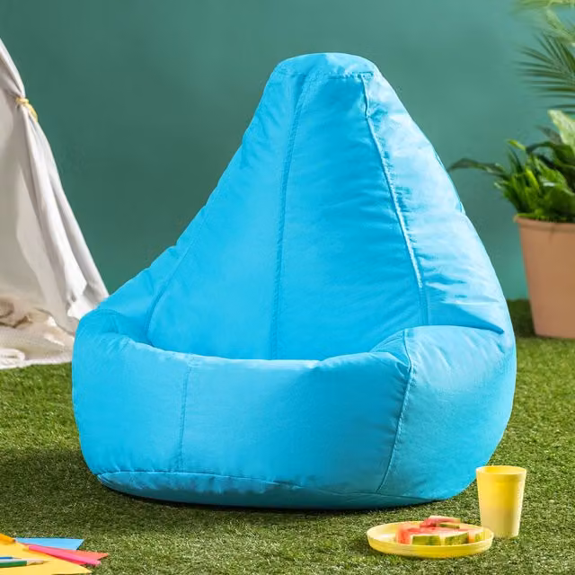ICON Highback Gaming Beanbag Set of 2 for Indoor and Outdoor Use in Aqua Blue – 2