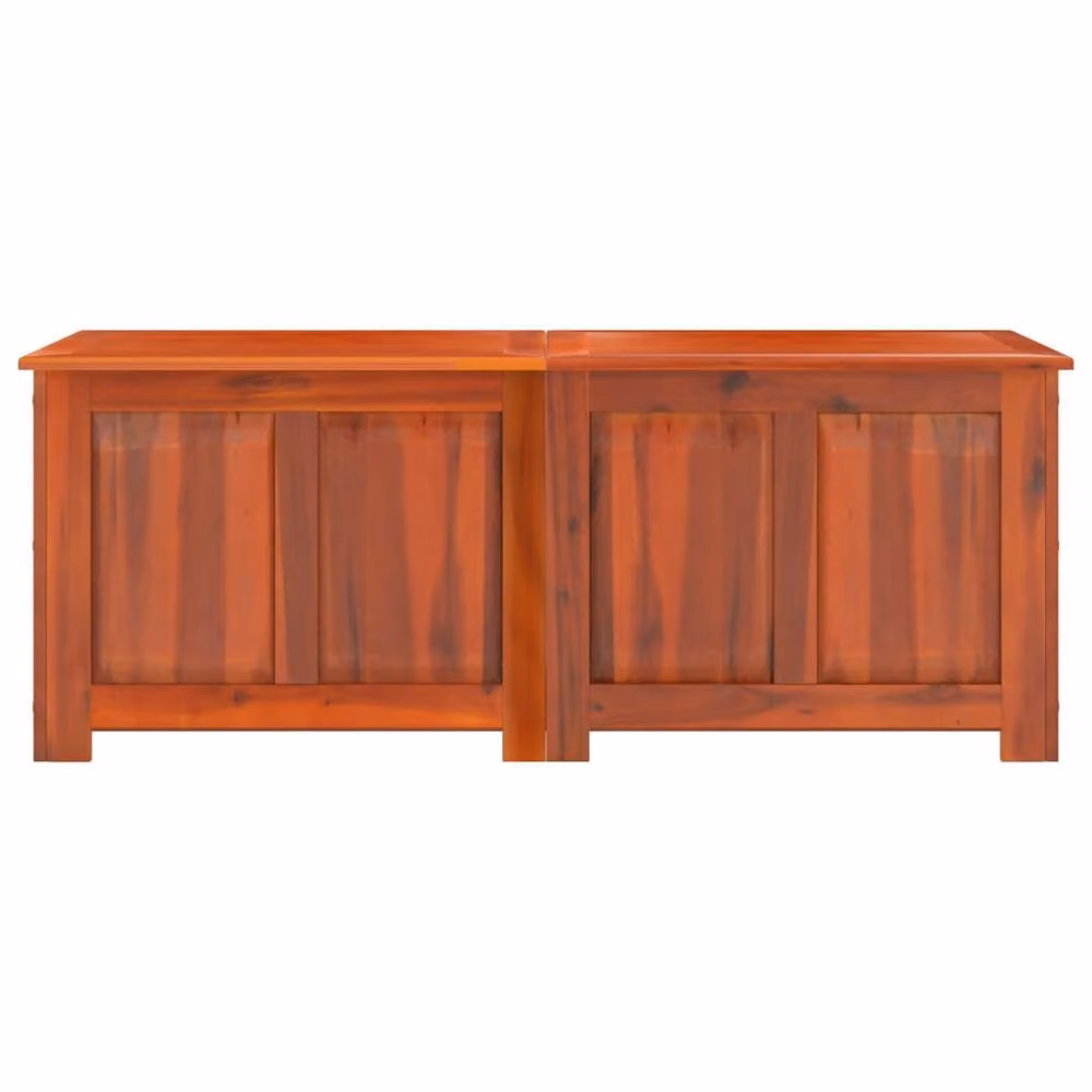 Berkfield Home Brown Acacia Solid Wood Storage Chest with Soft Close Lid – 3