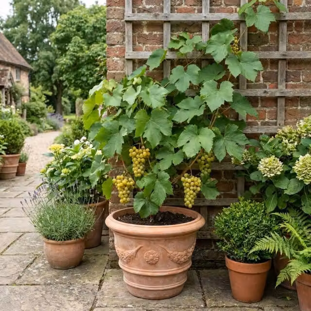Plants By Post Vitis Centennial Seedless White Grape Plant in a 3L Pot