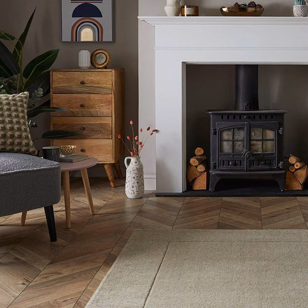 Esselle Esme Large Wool Rug in Beige, W: 160 cm, L: 230 cm – 3