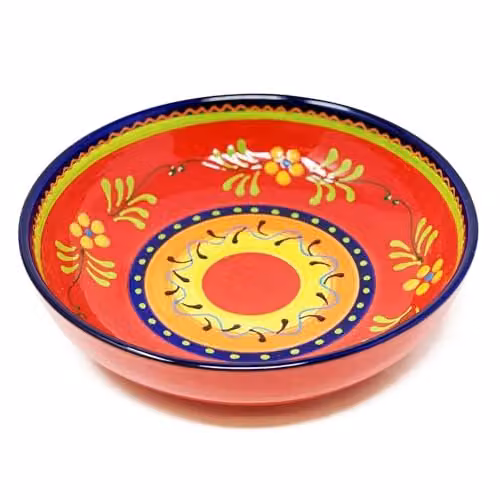 Verano Spanish Ceramics Hand Painted Daisy Chains Multicolour Ceramic Cereal Bowl, Diameter: 26 cm – 2