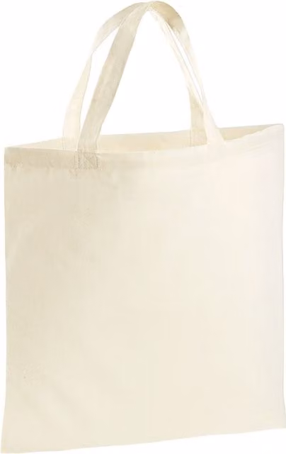 Westford Mill Short Handle Bag For Life in Beige/Sand W/H: 38 x 42 cm