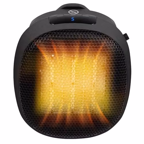 Russell Hobbs RHPH7001 700W Compact Portable Ceramic Plug-in Fan Heater in Black – 1