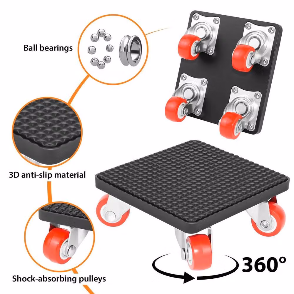 EONLION 4-Piece Heavy Furniture Lifter and Easy Moving Slider Tool Set in Black – 3