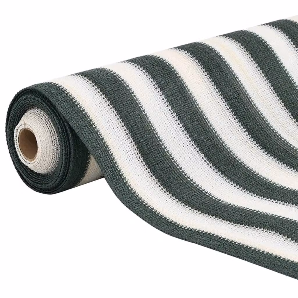 Berkfield Home Green and White HDPE Privacy Netting Mat – 3