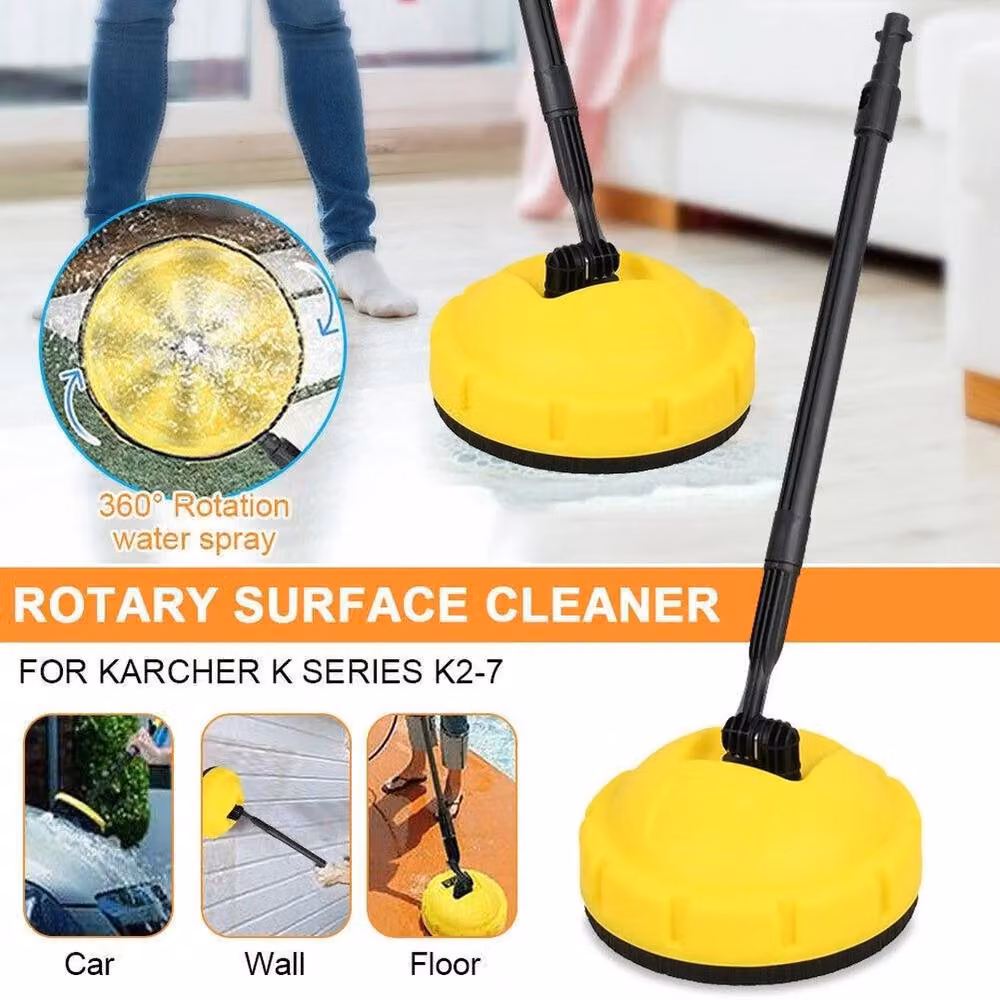 NESTLUNE Rotary Surface Patio Cleaner for High Pressure Washers, Yellow, W: 100 cm, D: 15 cm – 4