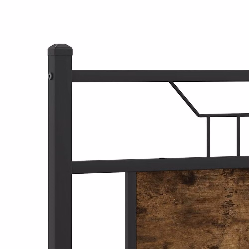 Berkfield Home Durable Bed Frame with Drawers in Smoked Oak and Brown, W/D/H: 140 x 190 cm – 4
