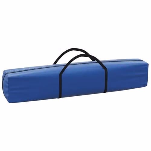 vidaXL Folding Party Tent with Sidewalls in Blue and Silver, W/D/H: 2 x 2 x 2 m – 4