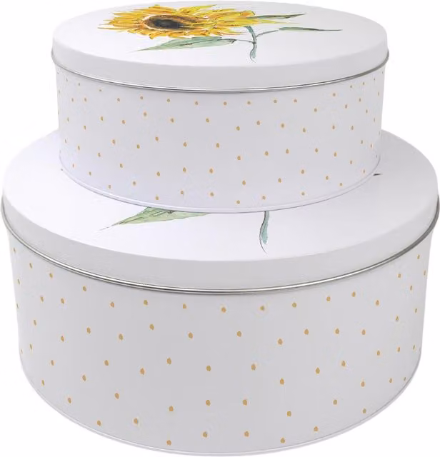 Purely Home Multicoloured Round Cake Tin Set