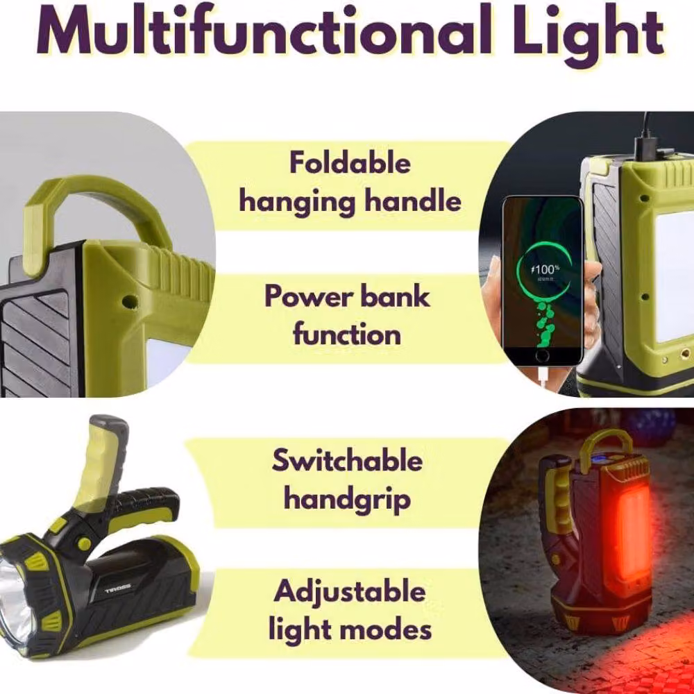 Marco Paul Rechargeable LED Multi Work Light Torch and Emergency Lantern in Black – 5