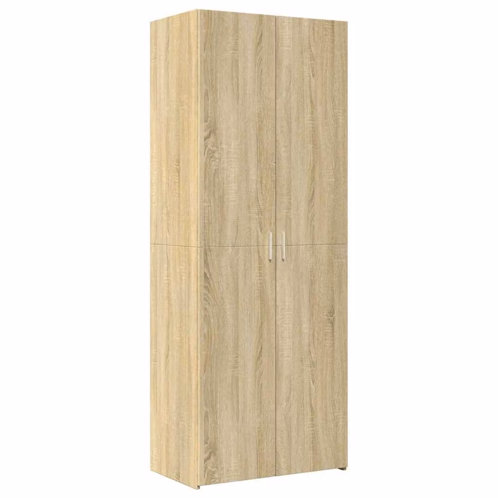 Berkfield Home Sonoma Oak Highboard in Light Oak, W: 70 cm, D: 42.5 cm, H: 185 cm – 2