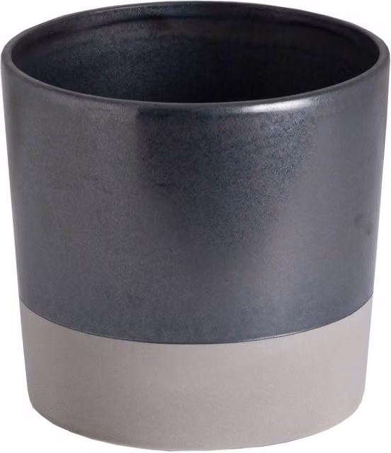 KDMD Large Grey Ceramic Square Tabletop Planter