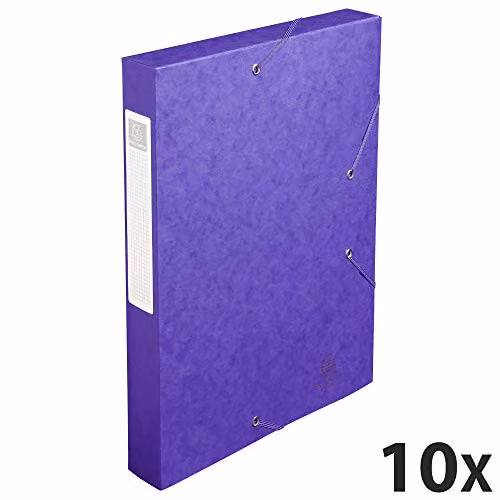 Exacompta Cartobox Purple A4 Paper Archive Storage Box with 4cm Spine – 2
