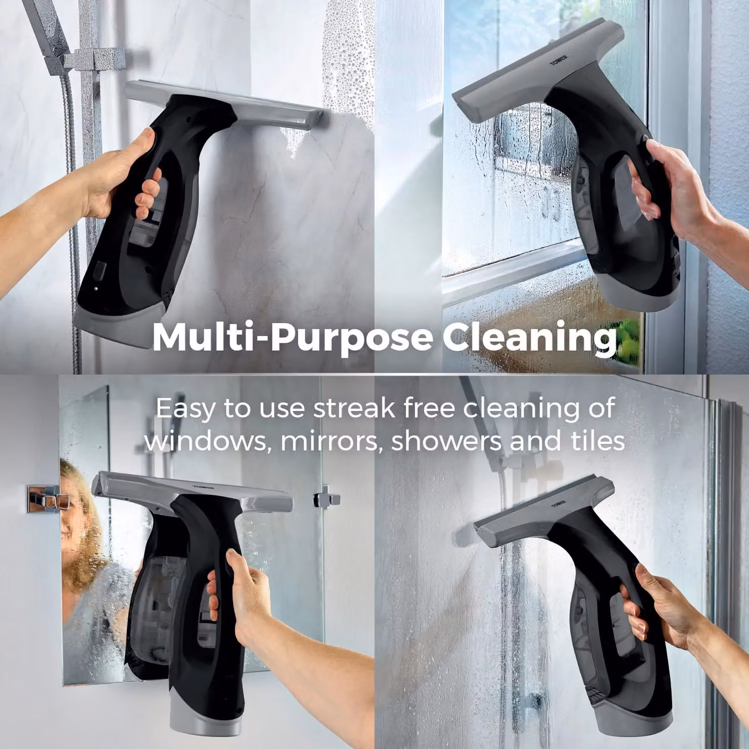Tower TWV10 Cordless Window Cleaner in Platinum and Black – 5