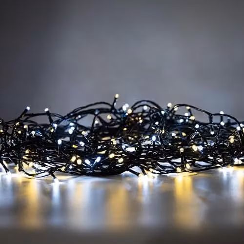 Shatchi 1000 LED Christmas Tree Fairy String Lights, 100m, Warm White, with Timer and Waterproof IP44 Rating – 5