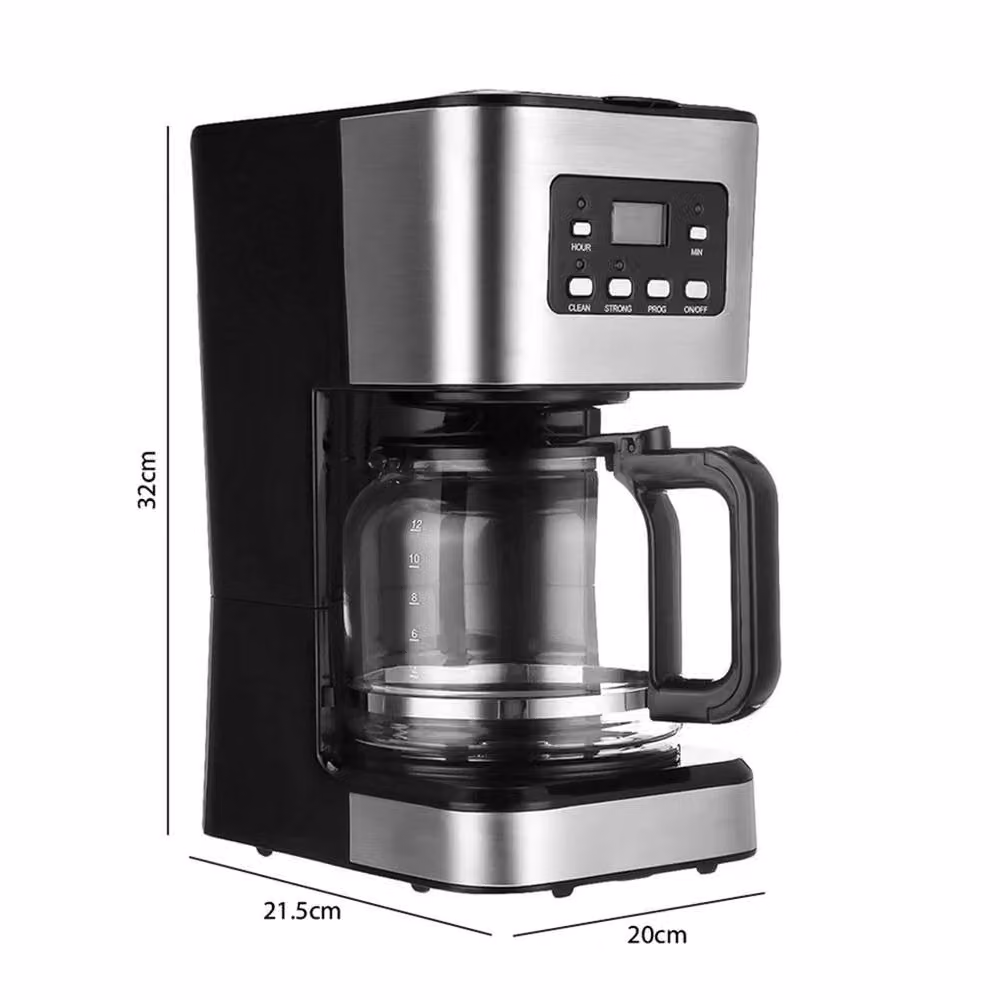 SPETLEK 1.5L Filter Coffee Machine with Glass Jug in Black – 2
