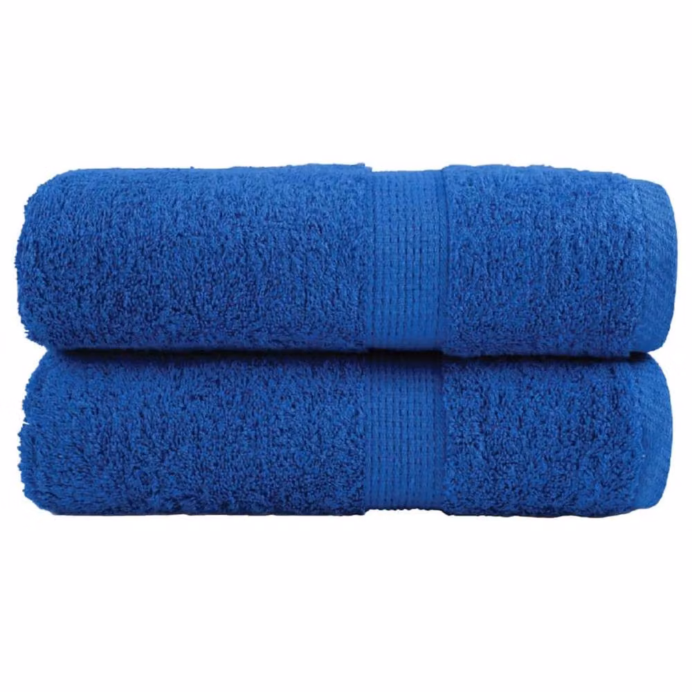 Berkfield Home SOLUND Premium Cotton Soap Towels, Blue, 2 Pack, W/H: 30 x 30 cm – 2