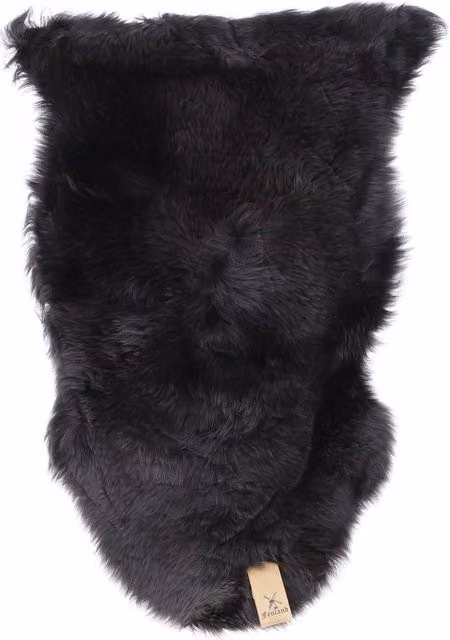 Fenland England Real Sheepskin Single Rug in Chocolate