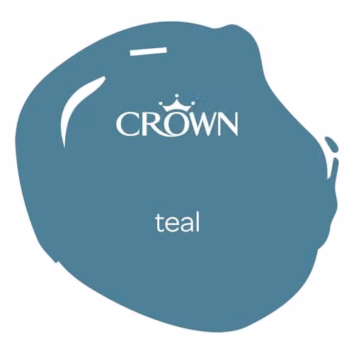 Crown Easyclean Matt Kitchen Paint, Petrol Blue, 2.5L – 2