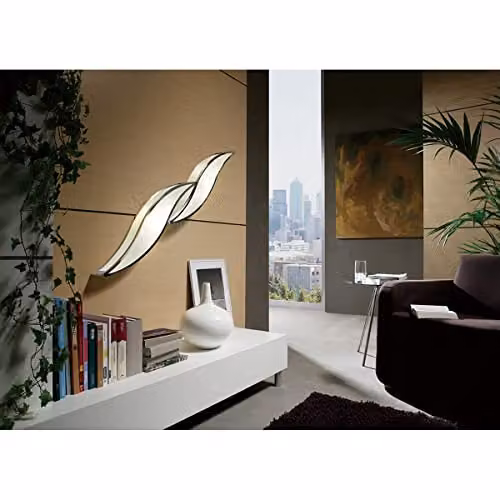 Netlighting Sintesys Large Wall Lamp in Polished Chrome and Grey with 2 x E27 Bulbs – 2